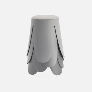 Tabouret empilable effet bouclette Niki - lot de 4