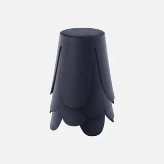 Tabouret bouclette empilable Niki lot de 4 design fleur