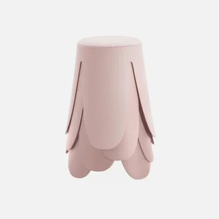 Tabouret empilable Niki bouclette lot de 4 design fleur