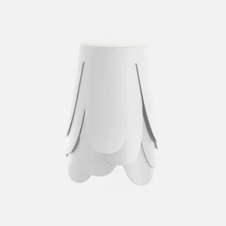 Tabouret bouclette empilable lot 4 Niki design fleur