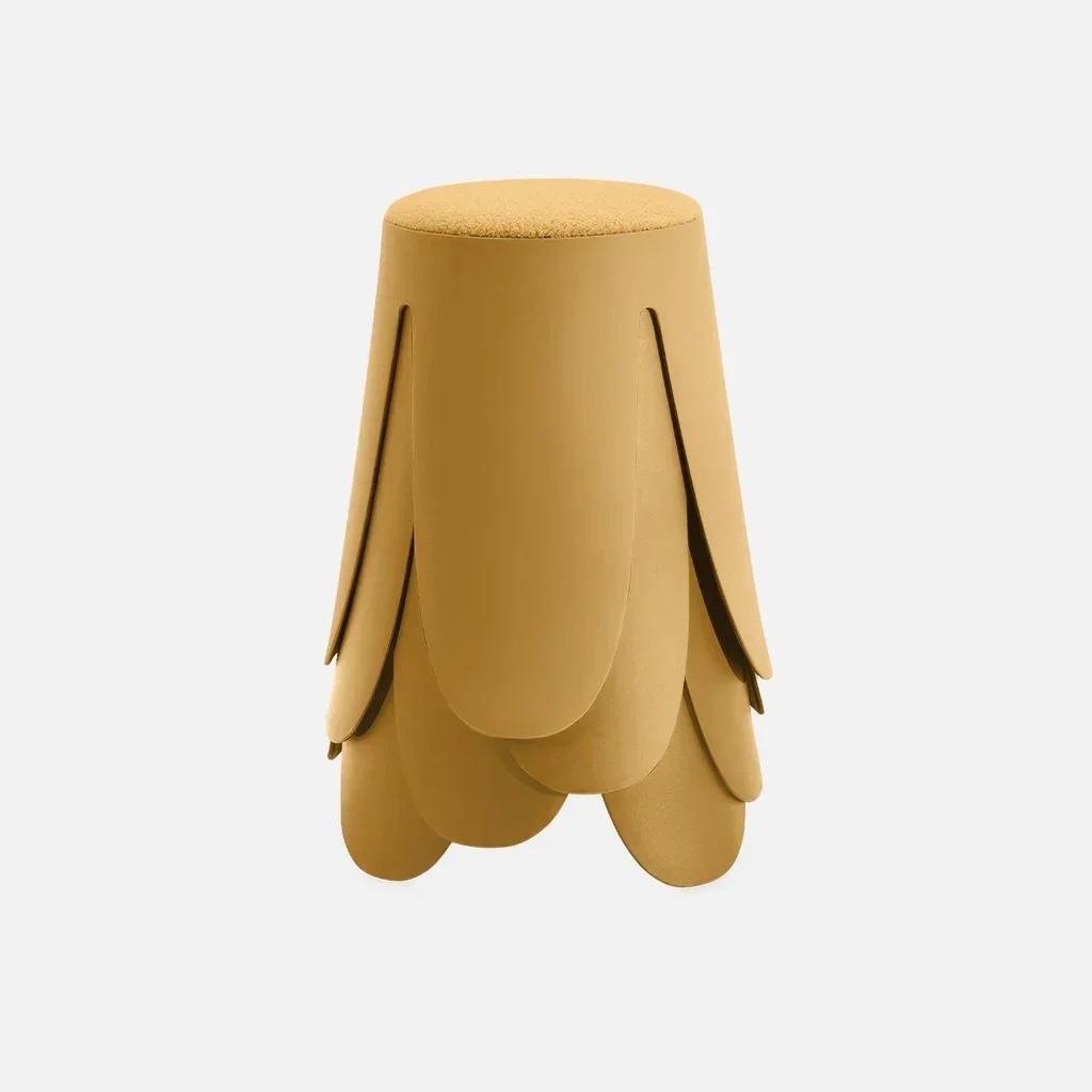 Tabouret empilable effet bouclette Niki - lot de 4