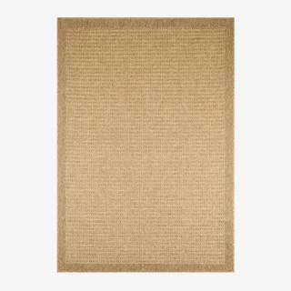 Alfombra beige efecto yute interior exterior estilo bohemio Finch