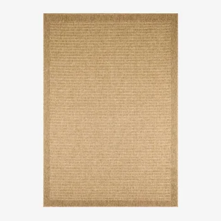Alfombra beige efecto yute interior exterior estilo bohemio Finch