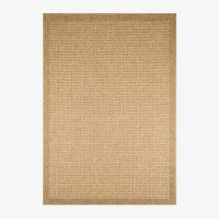 Alfombra beige efecto yute interior exterior estilo bohemio Finch