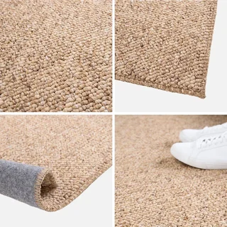 Looped pile mottled caramel rug soft and warm interior Oeko-Tex certified