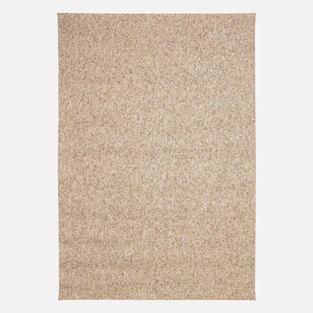 Tapis bouclette chiné caramel intérieur doux et chaleureux