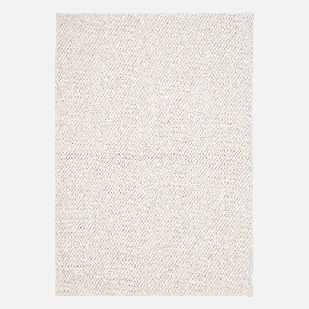 Tapis bouclette intérieur chiné couleur crème douceur naturelle