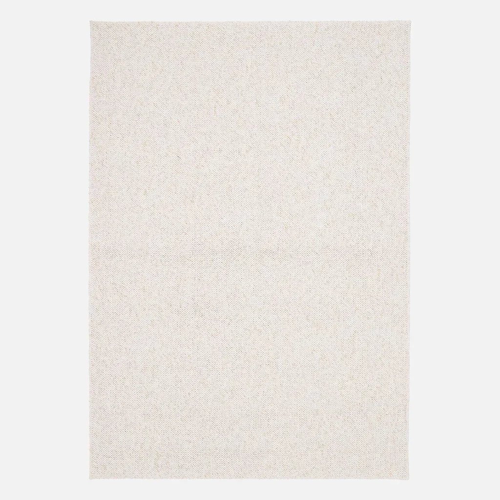 Tapis bouclette intérieur chiné couleur crème élégant et doux