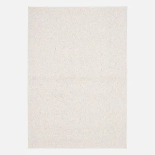 Tapis bouclette crème chiné effet laine douce intérieur