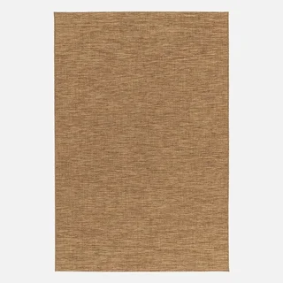 Outdoor-Teppich Jute-Optik Karamellfarbe Terrasse Garten