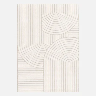 Tapis intérieur arches ethnique beige crème doux salon chambre