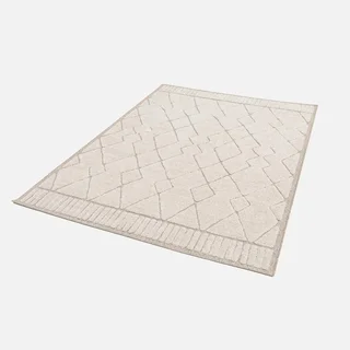 Tapis berbère beige crème style ethnique doux intérieur salon chambre