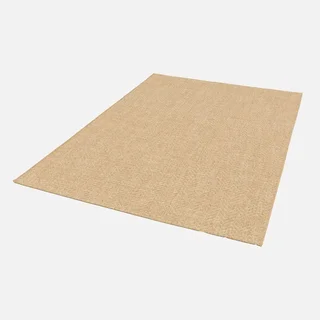 Tapis intérieur extérieur aspect jute coloris naturel motif chevrons