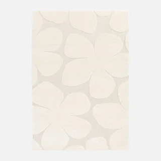 Tappeto Interno Floreale Crema Betty Stile Scandinavo Morbido Soggiorno Camera da Letto