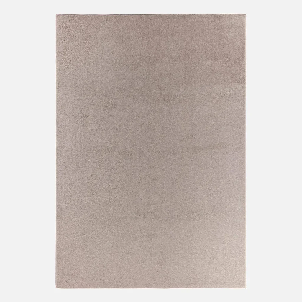 Grey Solid Indoor Rug Oscaria Ultra-Soft Non-Slip Machine Washable