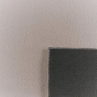 Ultra-soft non-slip solid gray indoor rug Oscaria machine washable