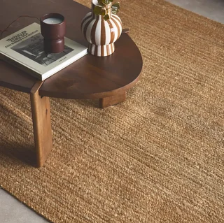 Tapis jute naturel Padma écologique résistant intérieur bohème