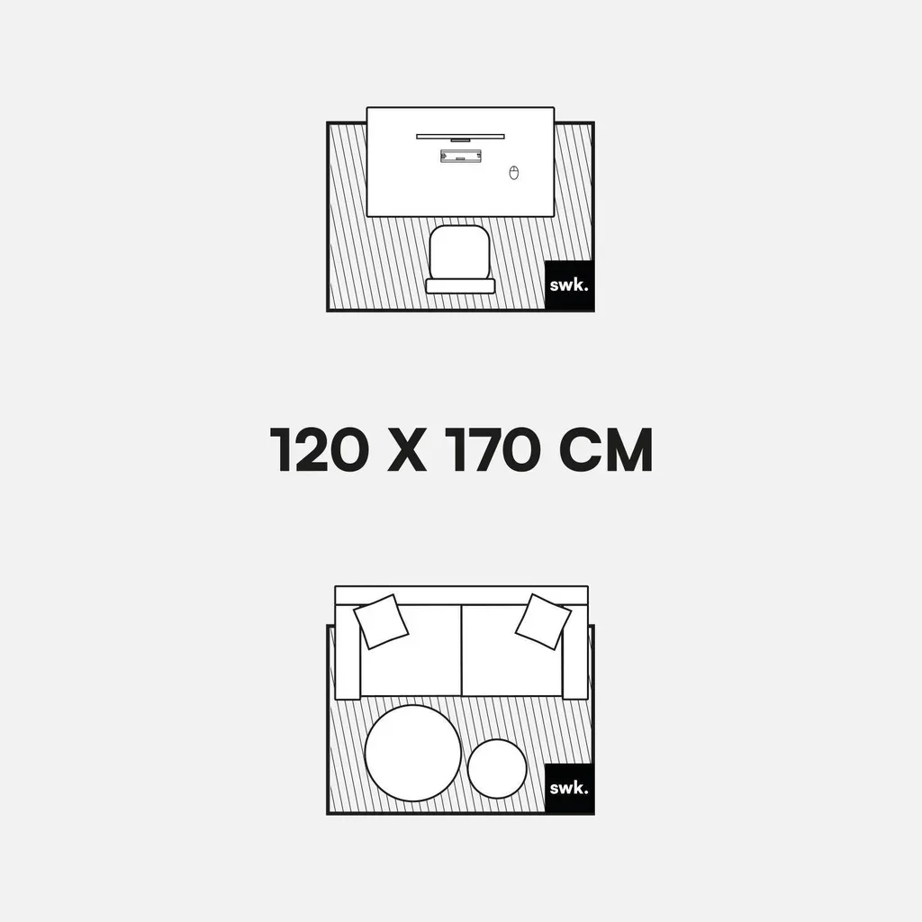 Tapete shaggy Richie com padrão salpicado cru 120x170 cm com franjas suaves
