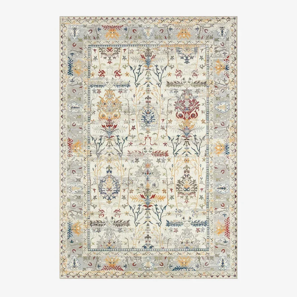 Tapis d'intérieur persan multicolore motifs orientaux Cavy salon chambre doux lavable machine