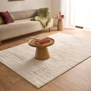 Tappeto interno tinta unita bianco Oscaria morbido antiscivolo lavabile