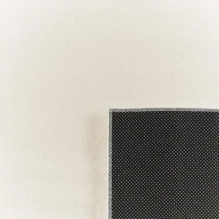 Tappeto tinta unita bianco Oscaria morbido antiscivolo lavabile interno