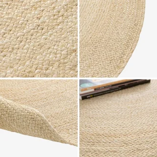 Tapis rond Padma en jute naturelle - style bohème intérieur