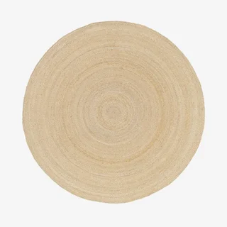 Tapis rond Padma en jute naturelle - style bohème intérieur