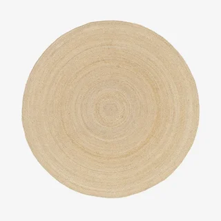 Tapis rond jute naturelle Padma intérieur bohème chaleureux durable