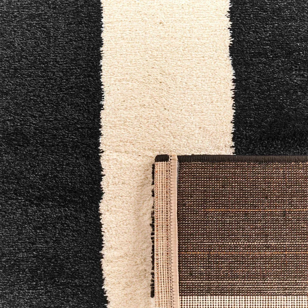 Tapete sala listras pretas brancas design Pablo