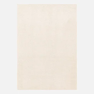 Tapis salon velours frisé crème personnalisable sur mesure