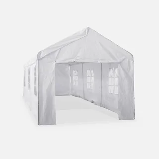 Tente de réception 3x9m 27m² Burdigala - Structure acier avec fenêtres et rideaux latéraux