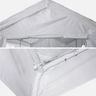 Tente de réception 3x9m 27m² Burdigala - Structure acier avec fenêtres et rideaux latéraux