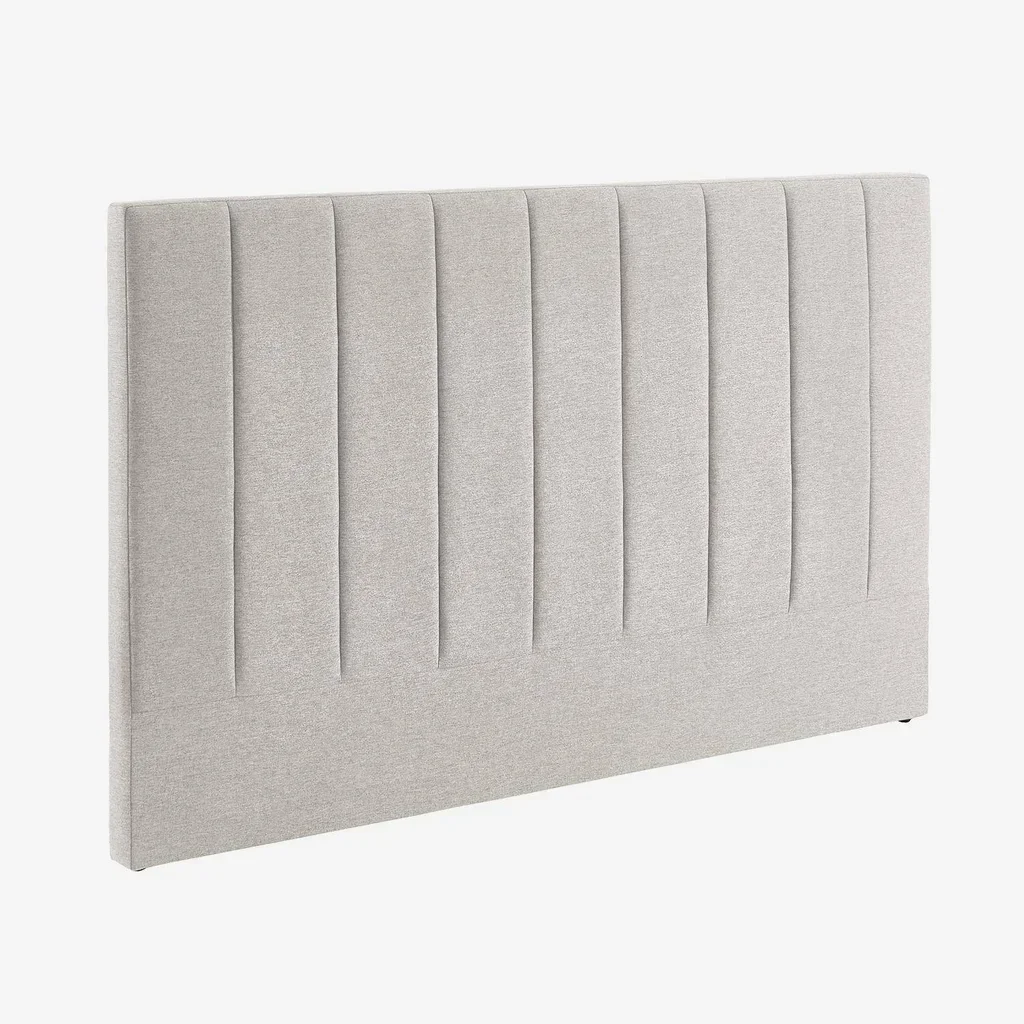COLE 170 cm Gepolstertes Kopfteil - Dunkelgrauer Polyester Stoff, Zeitgenössisches Design