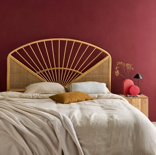Tête de lit rotin naturel cannage bohème Tomia