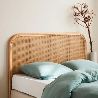 Tête de lit en rotin naturel cannage bohème Sumatra