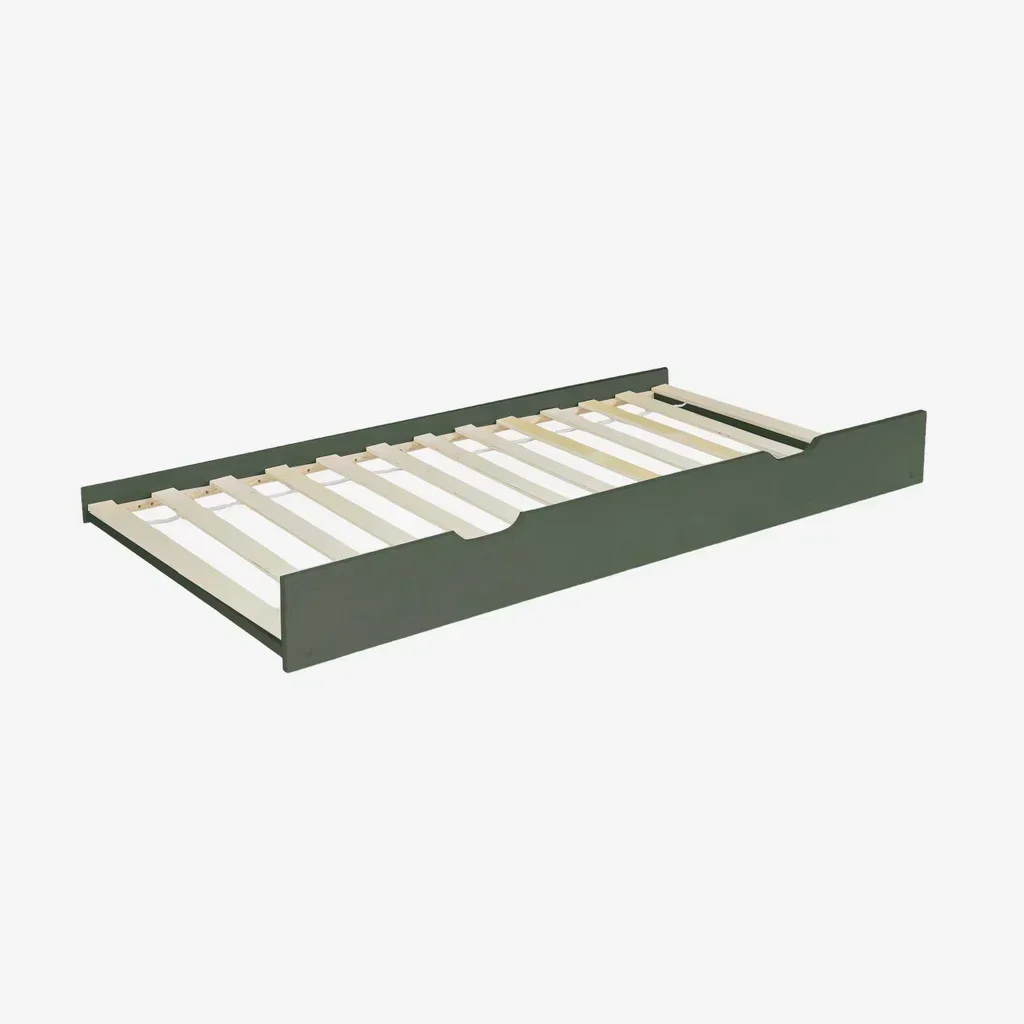 Gaveta cama infantil pinho natural com rodízios Roya