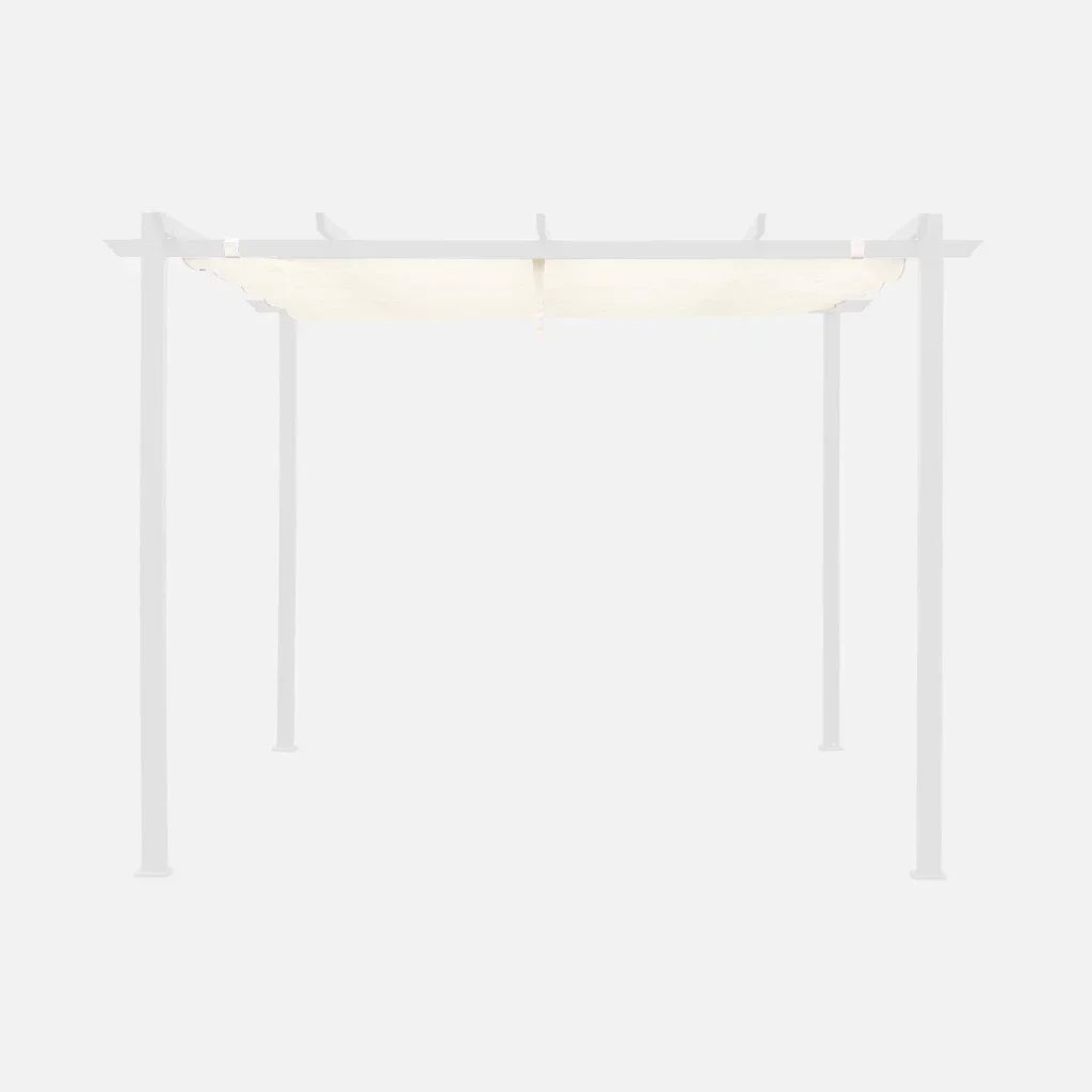Toile d'ombrage pergola 3x3 m Isla coulissante déperlante jardin terrasse