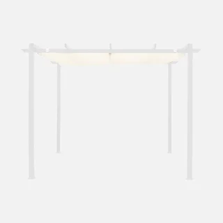 Toile d'ombrage pergola 3x3 m Isla coulissante déperlante jardin terrasse