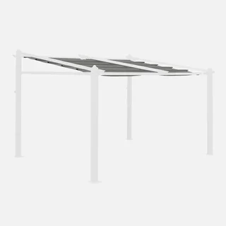 Toile d'ombrage coulissante pergola 3x4m polyester terrasse Murum