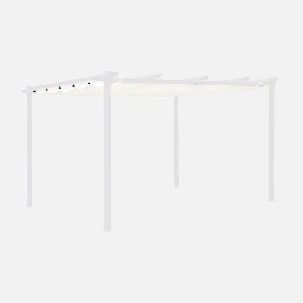 Toile d'ombrage pergola 3x4m Isla - Protection solaire terrasse coulissante