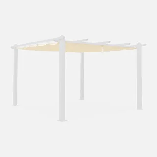 Toile d'ombrage pergola 3x4m coulissante déperlante terrasse Condate