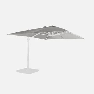 Toile de rechange parasol Wimereux 3x4m polyester 240g/m² UPF 30+ anti-vent hydrofuge