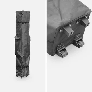 Tonnelle pliante 3x3m structure pop-up acier toile déperlante 208g/m²