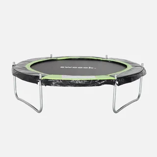 Trampoline Cassiopée Ø180 cm gris avec filet de sécurité intégré pour enfants