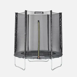 Trampoline Cassiopée Ø180 cm avec filet de sécurité intégré gris