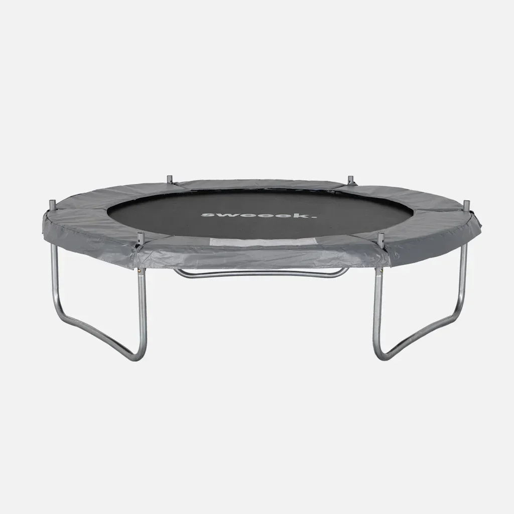 Trampoline Cassiopée Ø180 cm avec filet de sécurité intégré gris