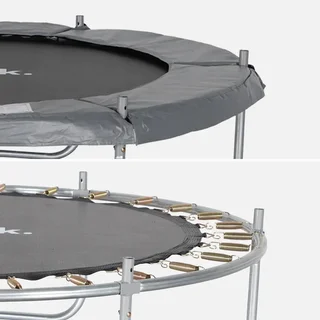 Trampoline Cassiopée Ø180 cm avec filet de sécurité intégré gris