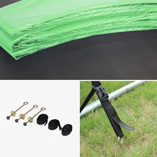 Trampoline jardin Ø250cm avec filet sécurité et accessoires complets