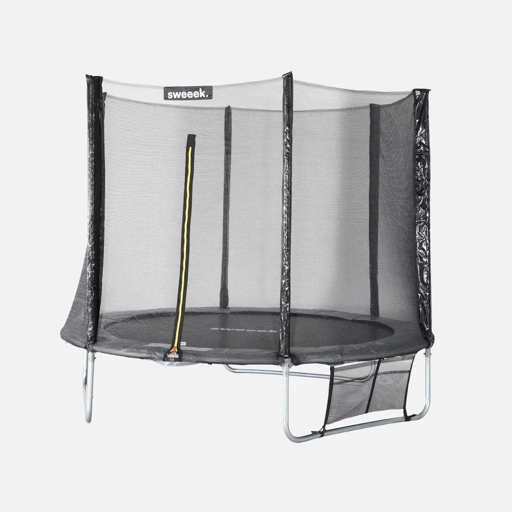 Trampoline jardin Ø250cm avec filet sécurité et kit accessoires complet