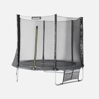 Trampoline jardin Ø250cm avec filet sécurité et kit accessoires complet
